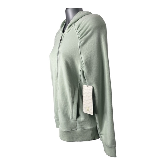 Lululemon Cool and Collected Jacket Hoodie Green SBRZ Womens, Size 6 New - Picture 5 of 8